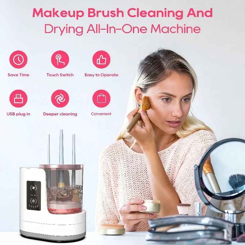 Aurae BrushSpa Pro™ – Automatic Makeup Brush Cleaner & Dryer